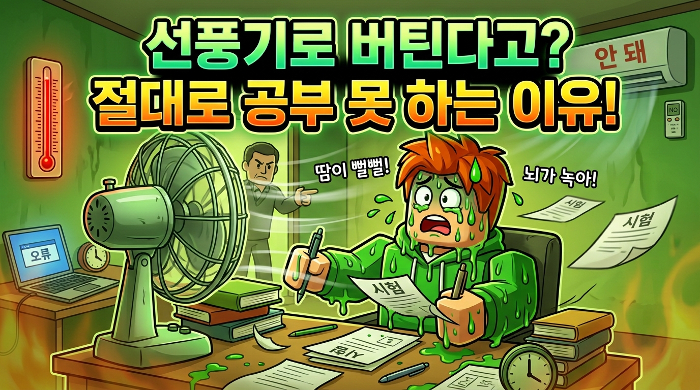 선풍기 바람으로 버티며 열공? 과학적으로 완전히 불가능한 진짜 이유