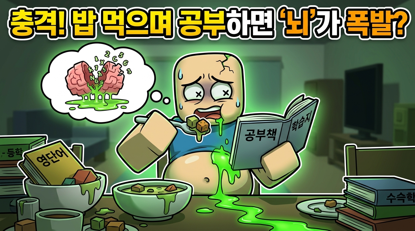 밥 먹으면서 공부하면 서울대 갈까? 뇌 과학이 밝힌 충격적인 식사 시간의 비밀